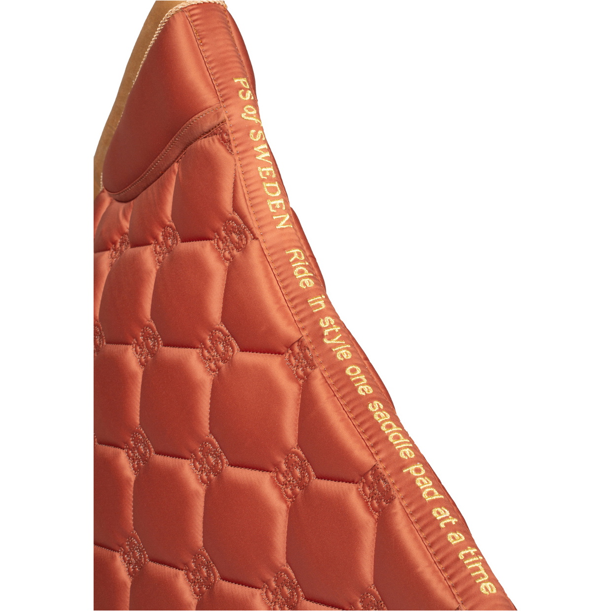 2025 PS Of Sweden Vintage Monogramm Dressur Sattel Pad 1110 - 120 - 838 - Chestnut Brown